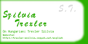 szilvia trexler business card